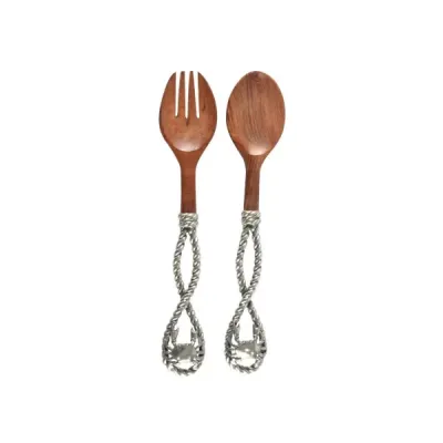 Sea And Shore Crab And Rope Salad Server Set