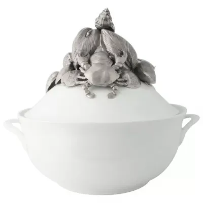 Sea And Shore Marine Life Stoneware Soup Tureen