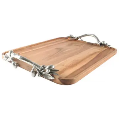 Olive Serving Tray Acacia, Rectangular