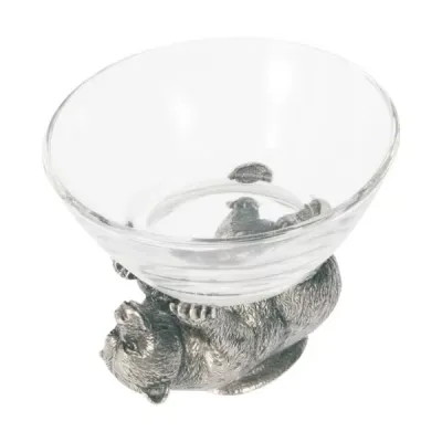 Woodland Creatures Pewter Bear Sauce Bowl