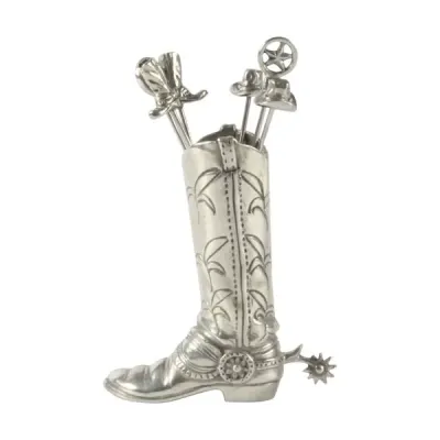 Western Frontier Boot Cheese Pick Set