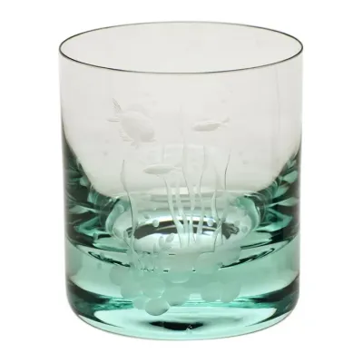 Whisky Set /I Tumbler Whisky Beryl Lead-Free Crystal, Engraving The Sea Life No. 1 370 ml