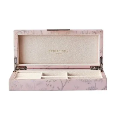 Chinoiserie Pink Box with Silver