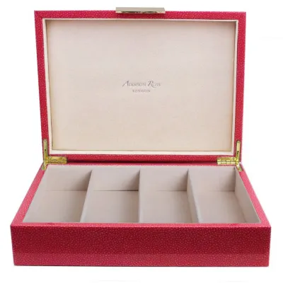 8 x 11 in Pink Shagreen Gold G Large Storage Box
