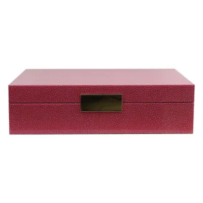 8 x 11 in Pink Shagreen Gold W Large Storage Box