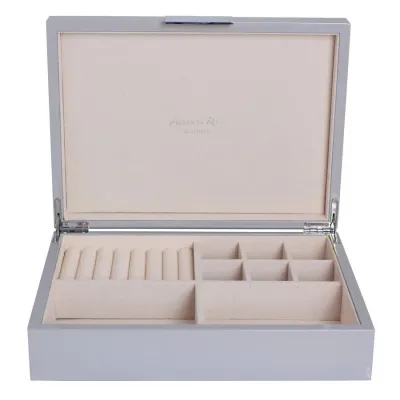 8 x 11 in Jewelry Chiffon & Silver Large Storage Box