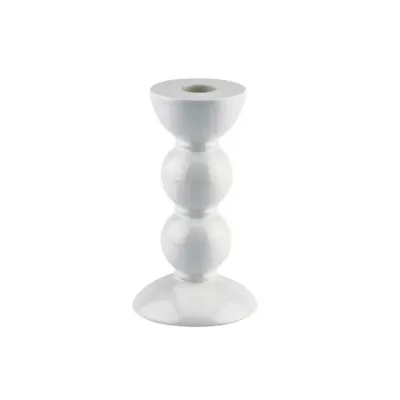 Bobbin White Candlestick