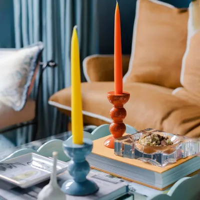 Bobbin Orange Candlestick