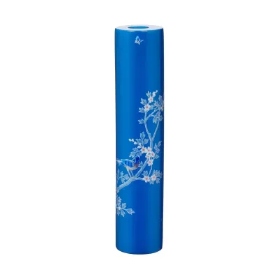 Chinoiserie Blue Candlestick