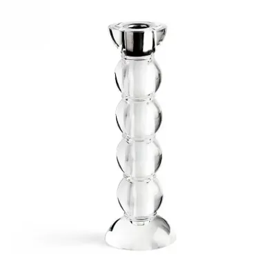 Icy Bobbin Clear Candlestick