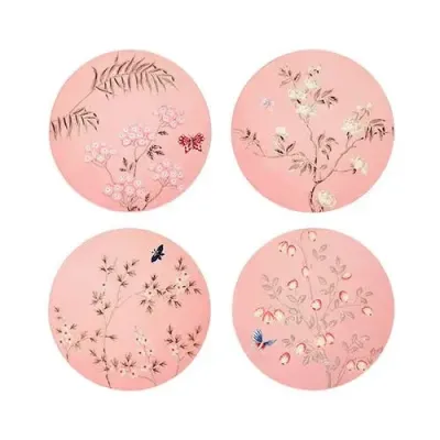 Chinoiserie Pink Coasters Set of 4