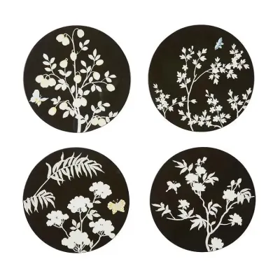 Chinoiserie Black Coasters Set of 4 (Limited Edition)