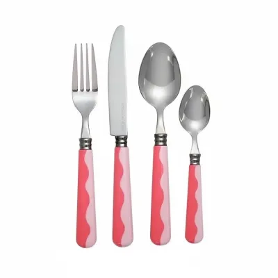 Wave Watermelon & Pink Salad Servers 2‑Piece Set