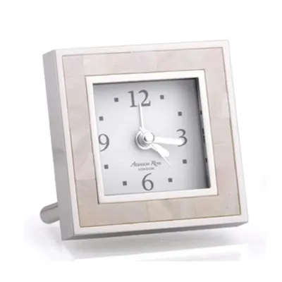 MOP & Silver Square Alarm Clock