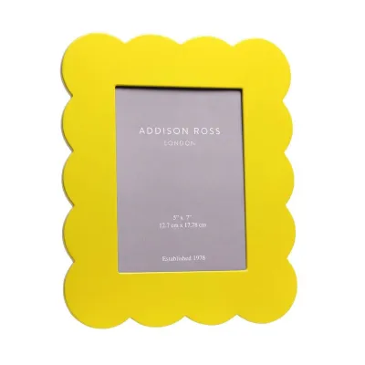 Yellow Lacquer Picture Frame 5 x 7 in