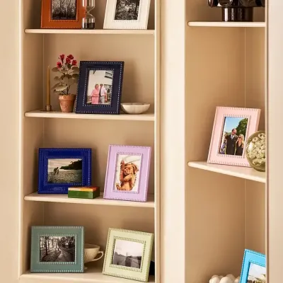 Bobbin Chambray Lacquer Photo Frame 5 x 7 in