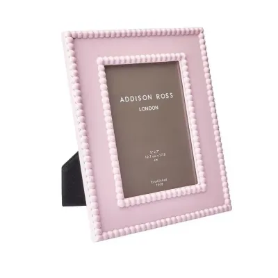 Bobbin Pink Lacquer Photo Frame 5 x 7 in
