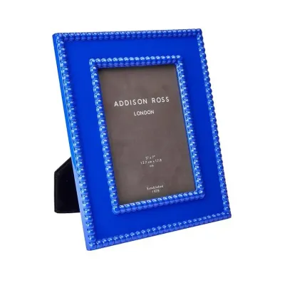 Bobbin Cobalt Lacquer Photo Frame 5 x 7 in