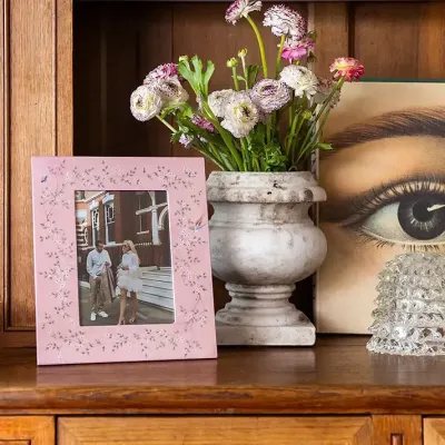 Chinoiserie Pink Frame 5 x 7 in