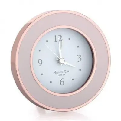 Rose Gold Pink Enamel Clock