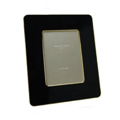 Black & Gold Enamel Studio Photo Frame 5 x 7 in