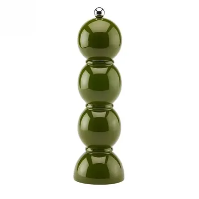 Bobbin Khaki Lacquer Salt or Pepper Mill