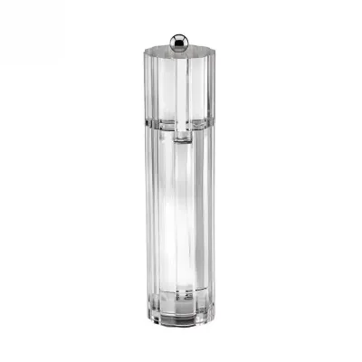 Icy Flute Clear Salt or Pepper Mill