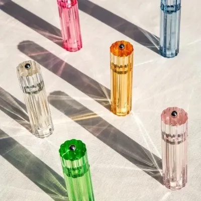 Icy Flute Amber Salt or Pepper Mill