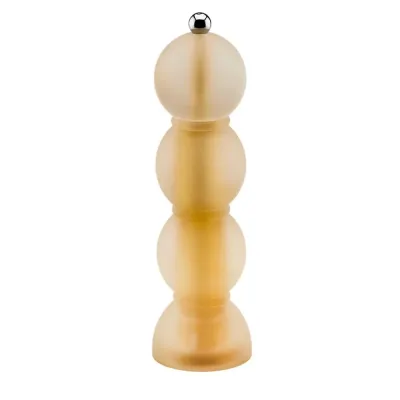 Frosty Bobbin Amber Salt or Pepper Mill