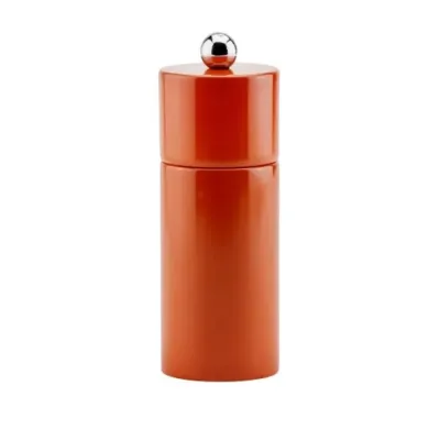 Mini Column Orange Salt or Pepper Mill