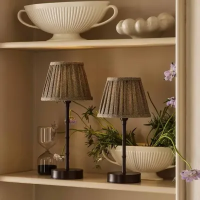 Empire Herringbone Beige Lampshade 16cm
