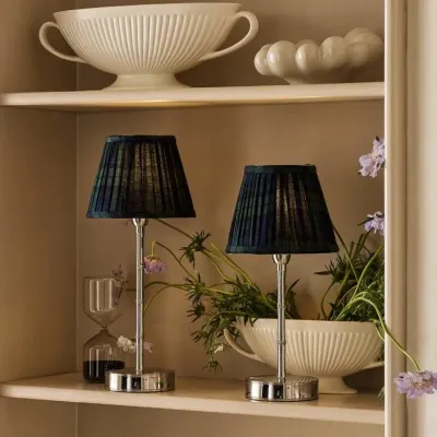 Empire Navy Tartan Lampshade 16cm