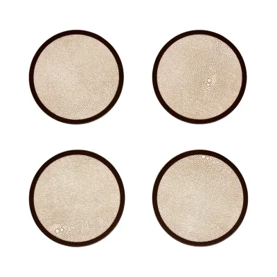 Ecru Coasters Set of 4