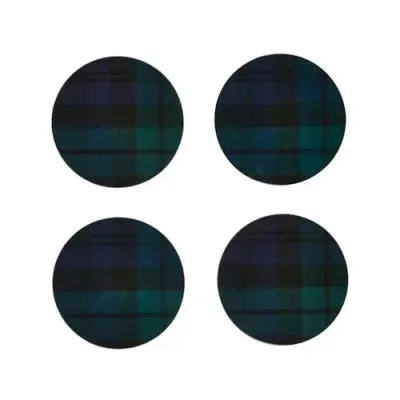 Tartan Black Watch Coasters Set of 4