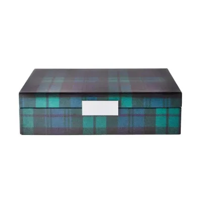 Tartan Black Watch with Silver Box