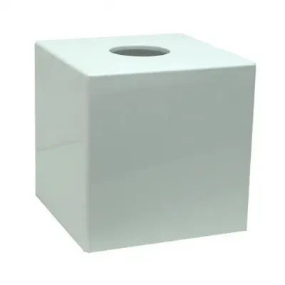 White Square Tissue Box
