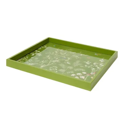 Chinoiserie Green Tray