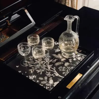 Chinoiserie Black Tray