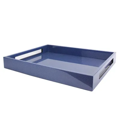 16 x 14 in Tray Blue Shagreen