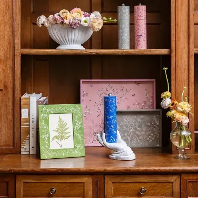 Chinoiserie Grey Tray Small