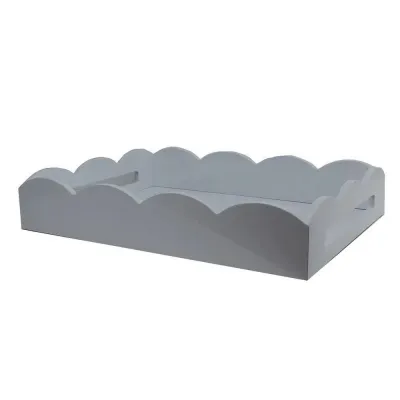 17 x 13 in Medium Scalloped Tray Chiffon