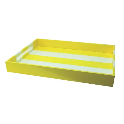 22 x 16 in Yellow Stripe Tray