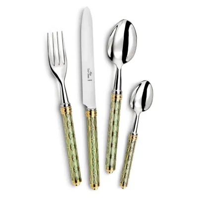 Louxor Gold/Anise Silverplated Flatware by Thomas Bastide