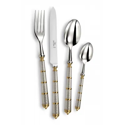 Pylone Silver And Gold Silverplated Flatware