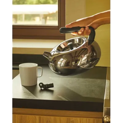 Achille Castiglioni Bulbul Mirror Polished Stainless Steel Kettle