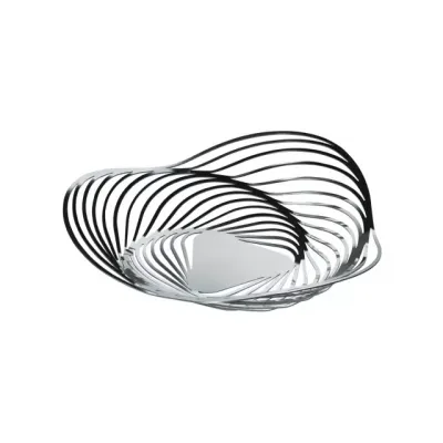 Adam Cornish Trinity Metal Abstract Modern & Contemporary Decorative Bowl In Stainless Steel