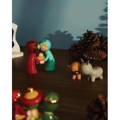2 Piece Happy Eternity Baby Statuette Nativity Set