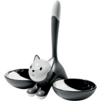 Miriam Mirri Tigrito Cat Bowl/Dish Grey