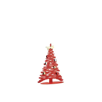 Bark For Christmas Tabletop Tree - Red 30cm