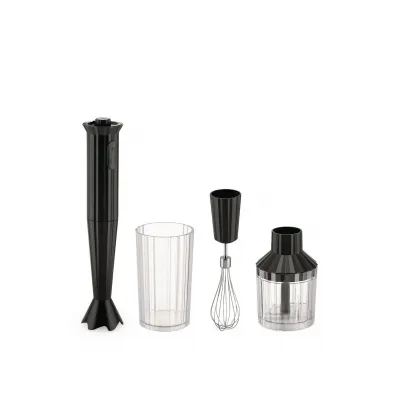 Plisse Hand Blender Set Black